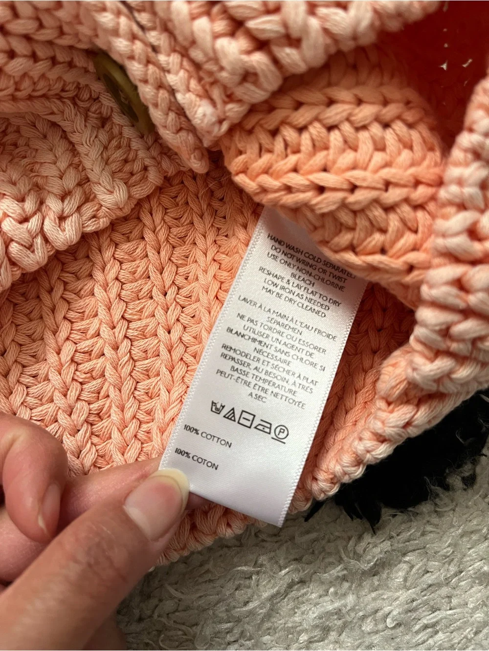 Free People Sweet Nothing cardigan (see measurements) Cropped Pink Chunky Knit